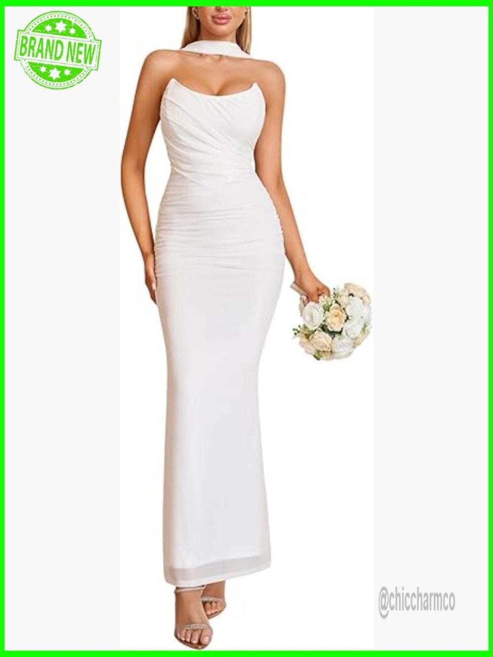 Strapless Corset Maxi Dress Bodycon Formal Wedding Guest Long